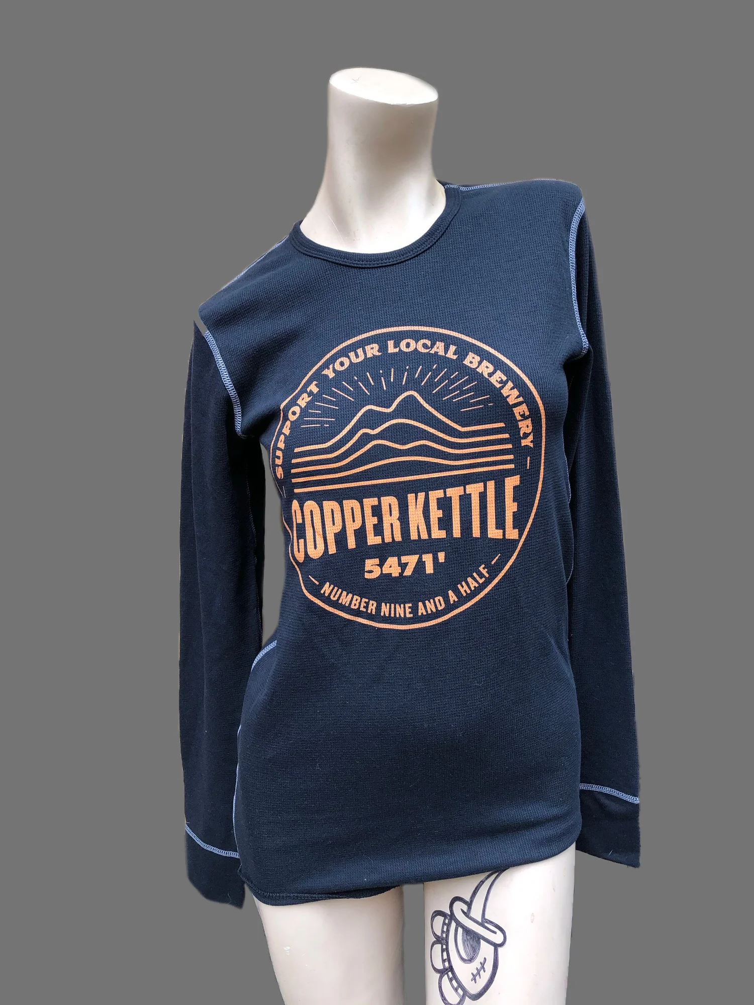Copper Kettle Brewing thermal long sleeve screen print Colorado