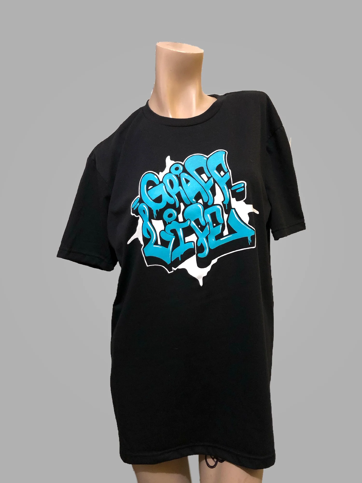 Graff Lives graffiti gradient multicolor screen print tee Colorado