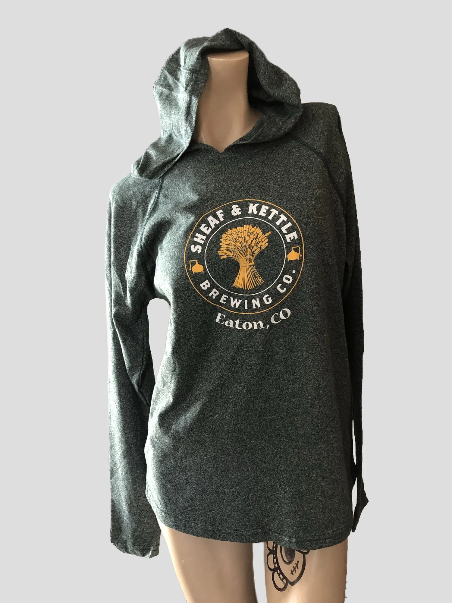 Sheaf and Kettle Brewing Co custom screen printed hoodie Colorado