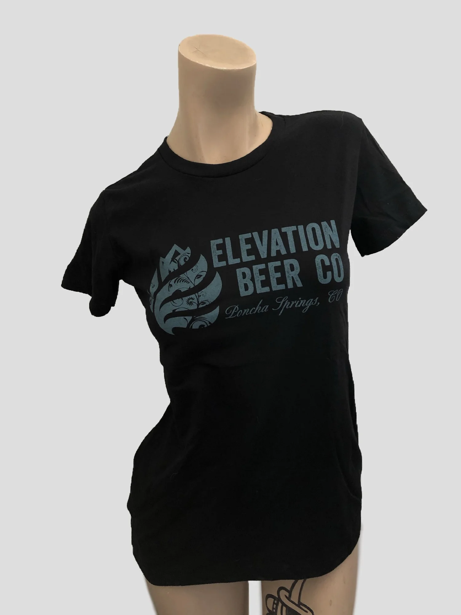Elevation Beer Co Poncha Springs Colorado screen printed tee